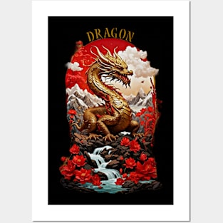 Golden Dragon Majesty Posters and Art